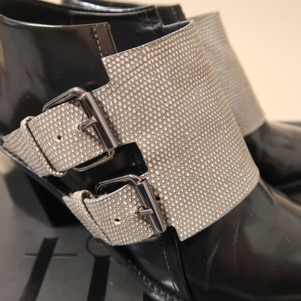 tibi BILLIE Double Monk Strap Ankle Boots - Picture 4 of 9